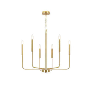 Monroe Farmhouse Brass Chandelier