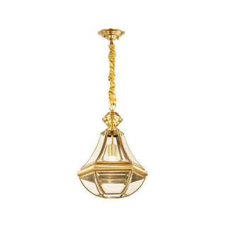 Monterey Vintage Brass Polished Brass Outdoor Pendant Light