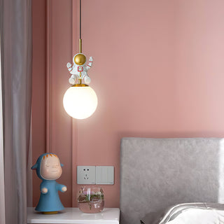 Moon Astronaut Modern Iron Pendant Light