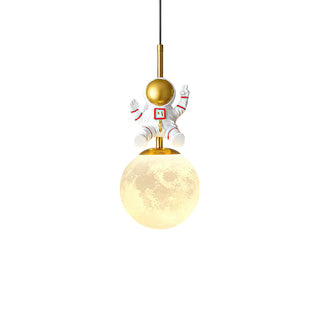 Moon Astronaut Modern Iron Pendant Light