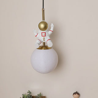 Moon Astronaut Modern Iron Pendant Light