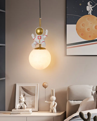 Moon Astronaut Modern Iron Pendant Light