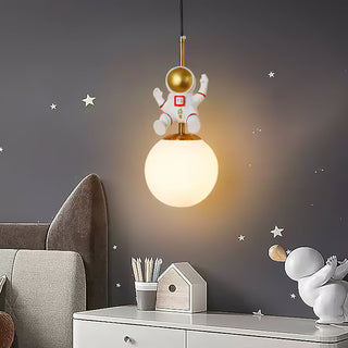 Moon Astronaut Modern Iron Pendant Light