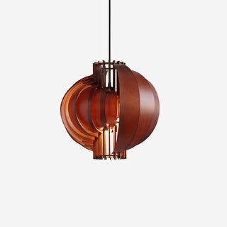 Narek Geometric Metal Wainut Pendant Lamp
