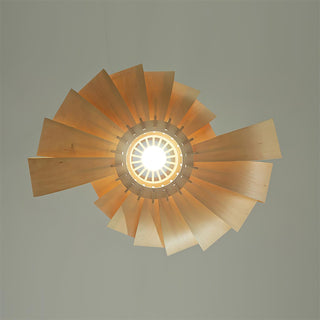 Narek Geometric Metal Wainut Pendant Lamp