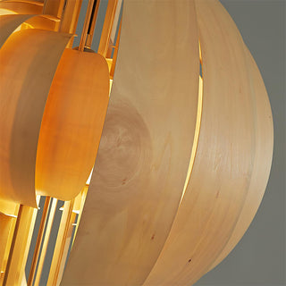 Narek Geometric Metal Wainut Pendant Lamp