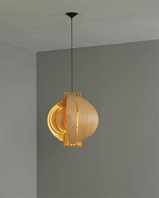 Narek Geometric Metal Wainut Pendant Lamp