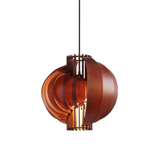 Narek Geometric Metal Wainut Pendant Lamp