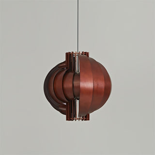 Narek Geometric Metal Wainut Pendant Lamp