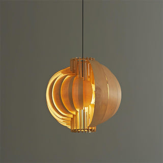 Narek Geometric Metal Wainut Pendant Lamp