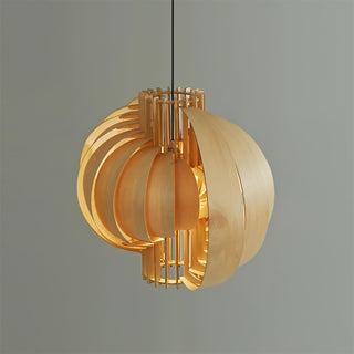 Narek Geometric Metal Wainut Pendant Lamp