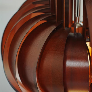 Narek Geometric Metal Wainut Pendant Lamp