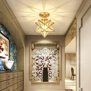 Moravian Whimsical Glass Ceiling Light
