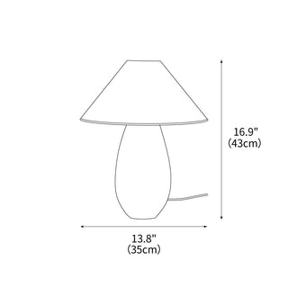 Luna Romantic Wood Table Lamp