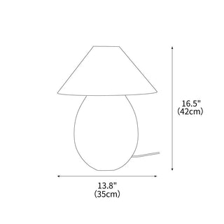 Luna Romantic Wood Table Lamp