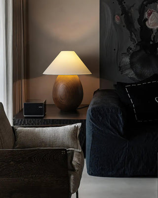 Luna Romantic Wood Table Lamp