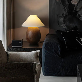 Luna Romantic Wood Table Lamp