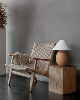 Luna Romantic Wood Table Lamp