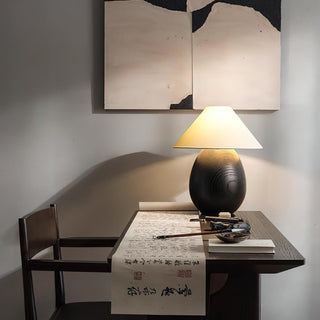 Luna Romantic Wood Table Lamp