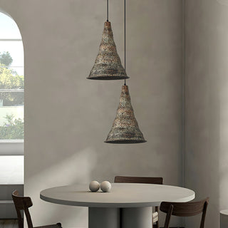 Mountain Peak Industrial Iron Pendant Light