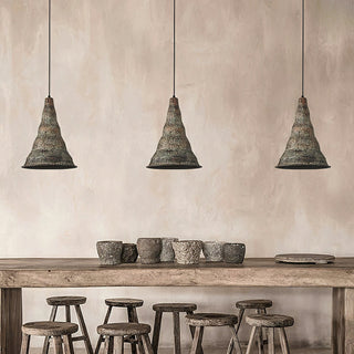 Mountain Peak Industrial Iron Pendant Light