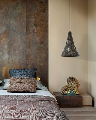 Jasper Rustic Iron Cone Pendant Light