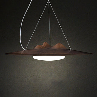 Peak Artistic Wood Pendant Light