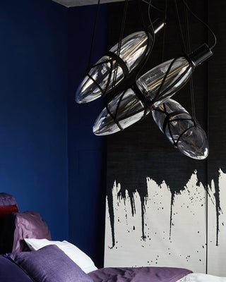 Mouth Blown Kinbaku Crystal Pendant Light