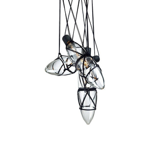 Mouth Blown Kinbaku Crystal Pendant Light