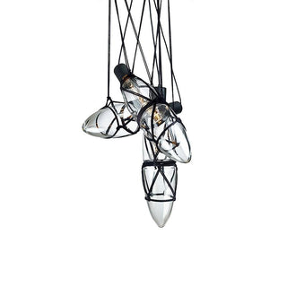 Mouth Blown Kinbaku Crystal Pendant Light