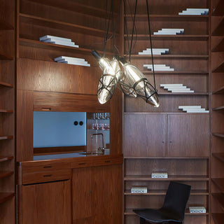 Mouth Blown Kinbaku Crystal Pendant Light