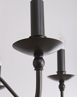 Mrhyswd Black Vintage Iron Chandelier