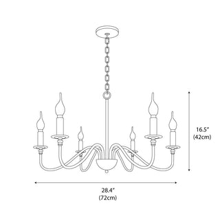Mrhyswd Black Vintage Iron Chandelier