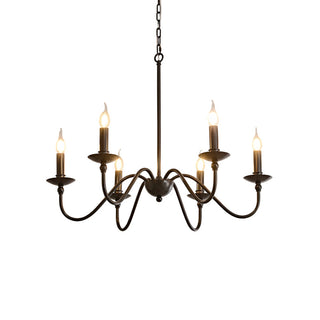 Mrhyswd Black Vintage Iron Chandelier