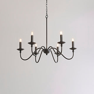 Mrhyswd Black Vintage Iron Chandelier