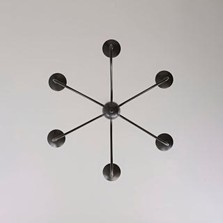 Mrhyswd Black Vintage Iron Chandelier