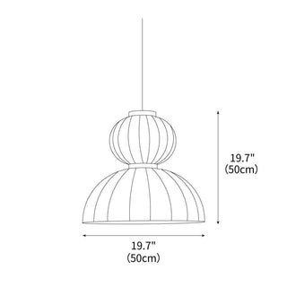 Mulberry Silk Formakami Wabi-Sabi Mulberry Silk Pendant Light