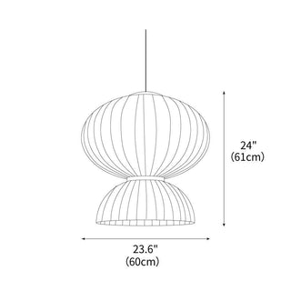 Mulberry Silk Formakami Wabi-Sabi Mulberry Silk Pendant Light