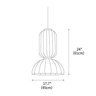 Mulberry Silk Formakami Wabi-Sabi Mulberry Silk Pendant Light