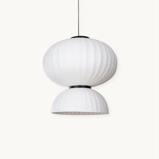 Mulberry Silk Double-Bubble Pendant Lamp