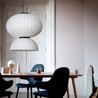 Mulberry Silk Double-Bubble Pendant Lamp