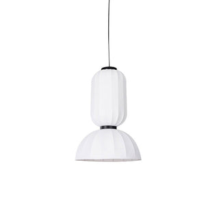 Mulberry Silk Double-Bubble Pendant Lamp