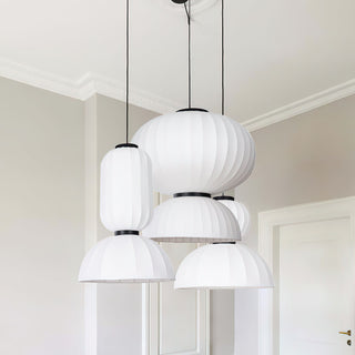 Mulberry Silk Double-Bubble Pendant Lamp