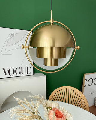 Multi-Lite Industrial Metal Pendant Light