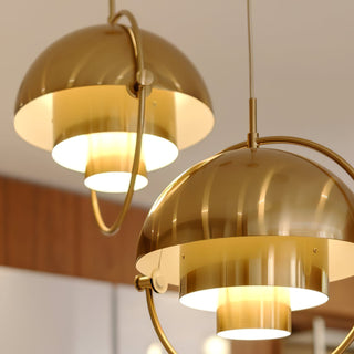 Multi-Lite Industrial Metal Pendant Light