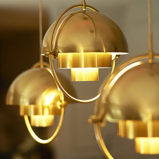 Multi-Lite Industrial Metal Pendant Light