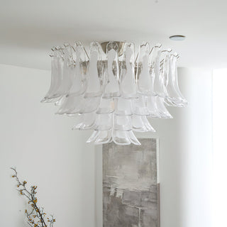 Murano Glass Leaf Ceiling Lamp