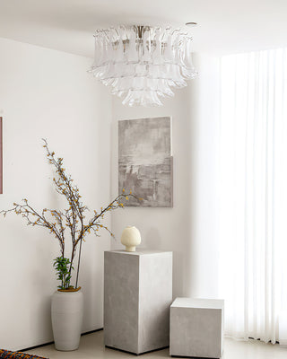 Murano Glass Leaf Ceiling Lamp