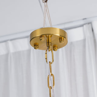 Murano Amber Glass Petal Chandelier