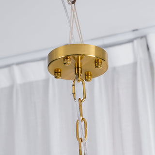 Murano Amber Glass Petal Chandelier